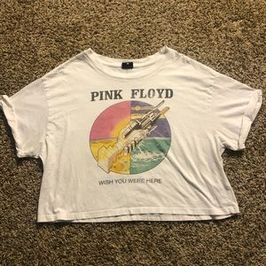 Daydreamer Crop Pink Floyd Wish You Were Here Tee